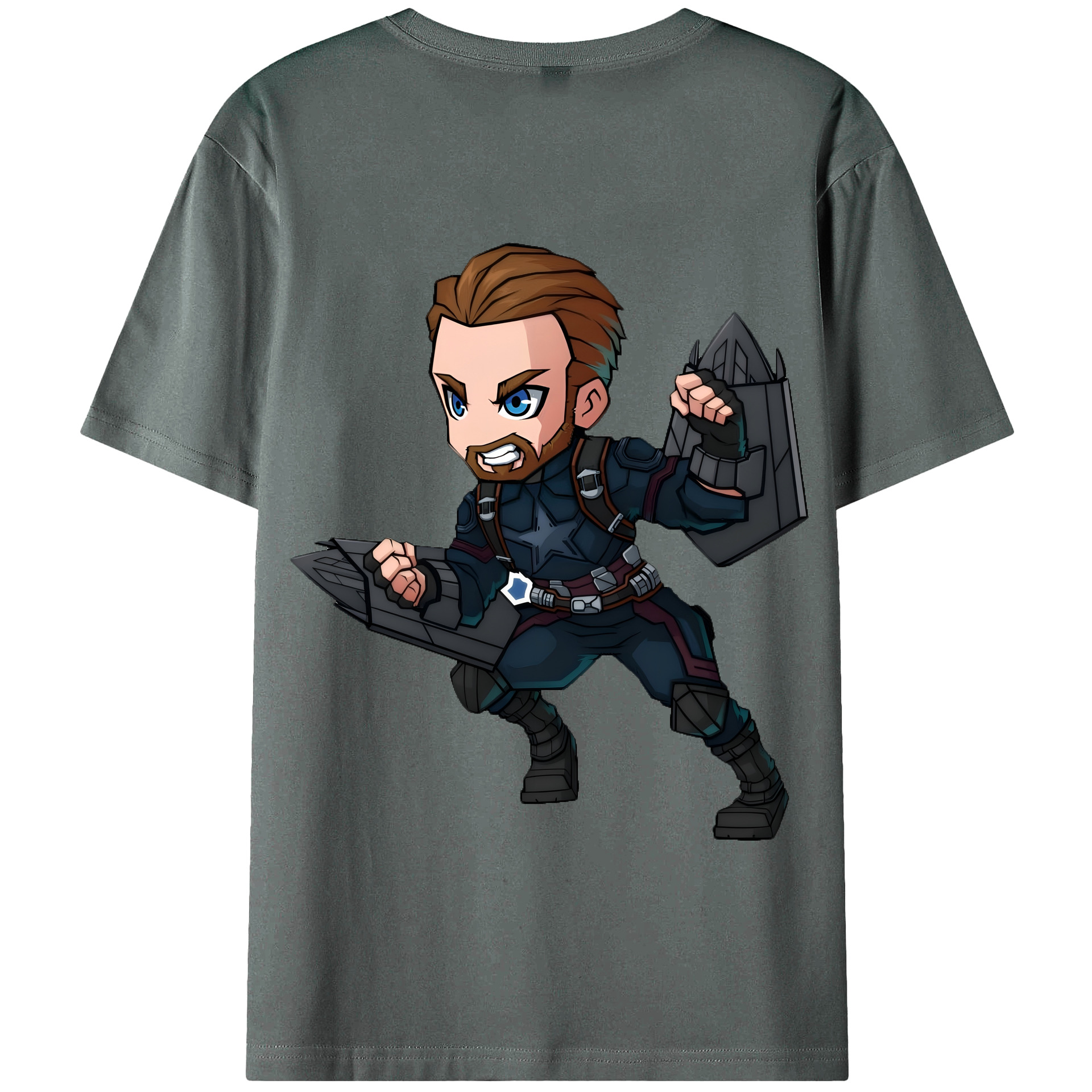 （画像用） アベンジャーズ The Avengers 綿100％半袖Tシャツ（背面プリント）
